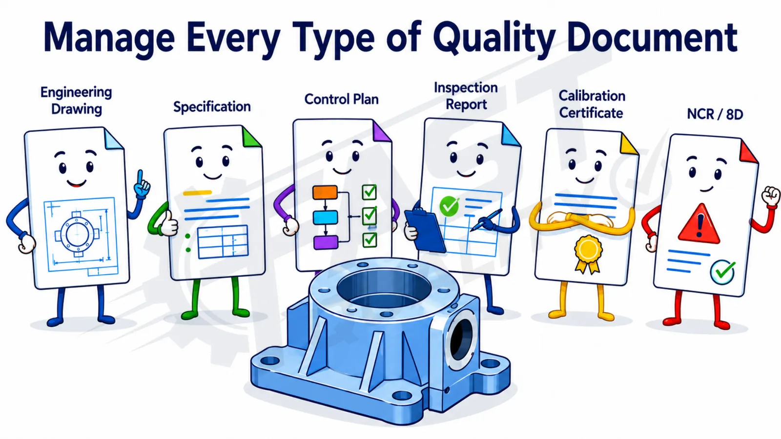 Types of quality documents managed in FAST Document Management Software