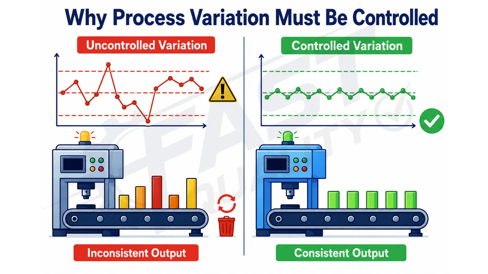Why process variation must be controlled in manufacturing quality
